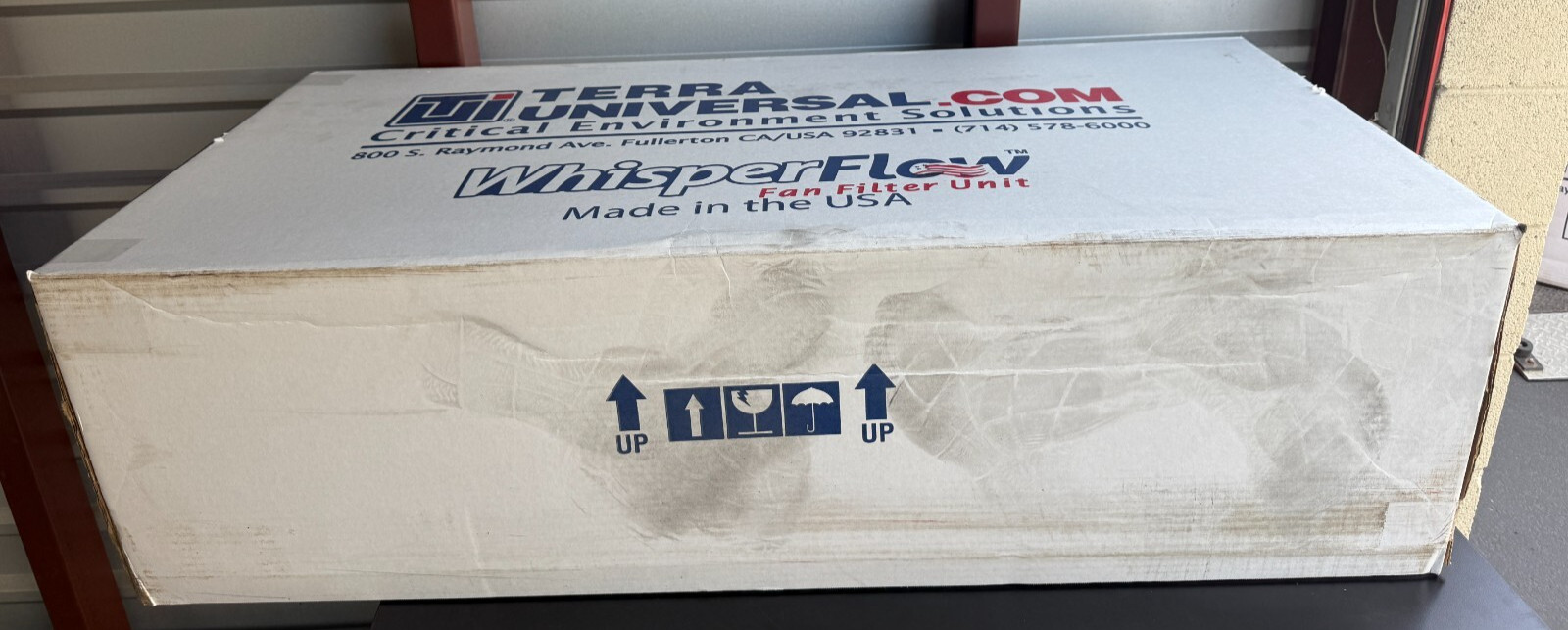 New Terra Universal Fan Filter Unit WhisperFlow 2’x4′ HEPA 120V 6601-24-H