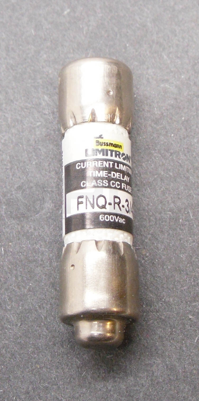 LOT OF 5 NEW BUSSMAN FNQ-R 3/4 TIME DELAY FUSE 3/4A 600VAC