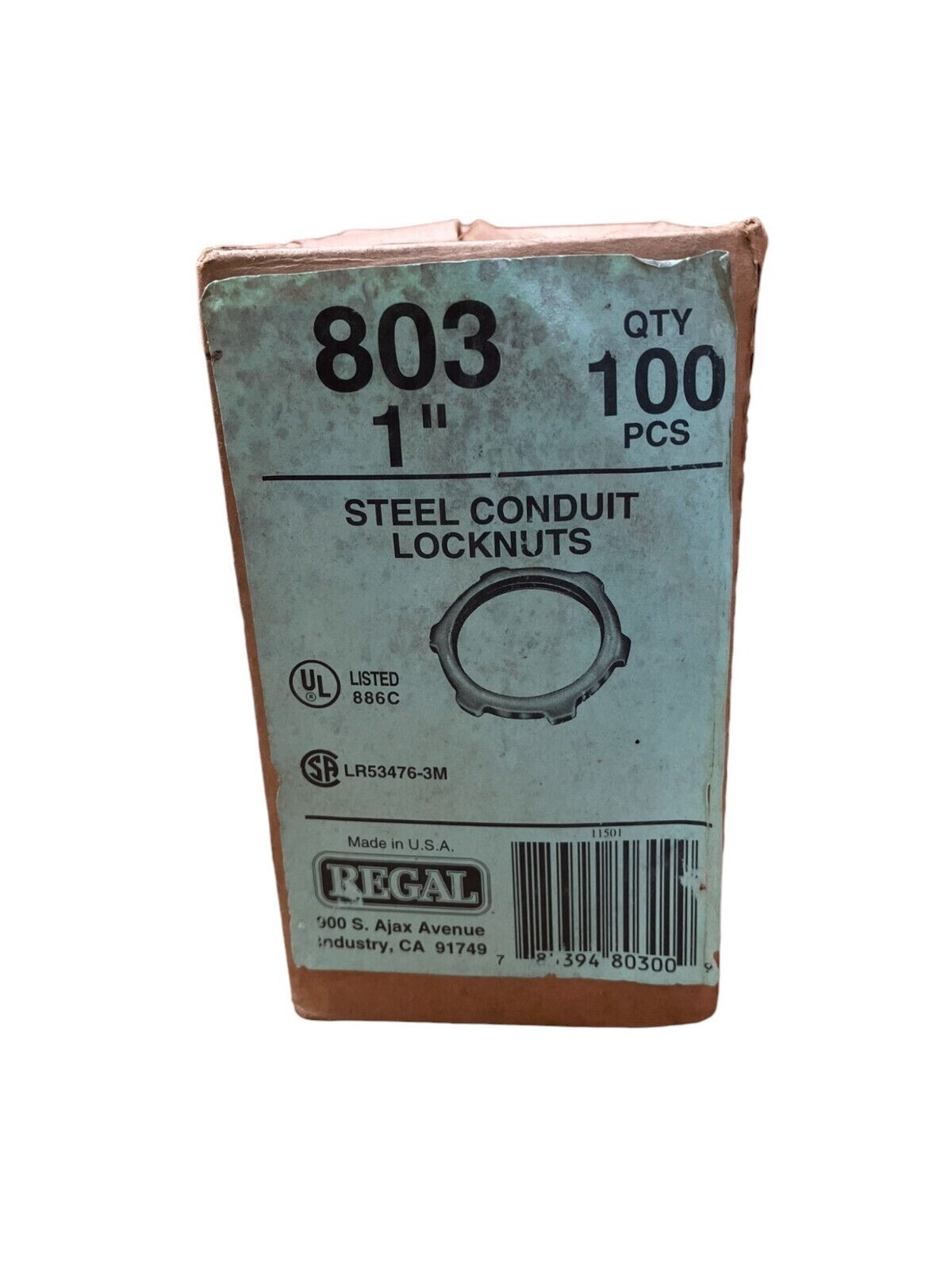 Regal 803 1″ Steel Conduit Locknuts (Box of 100)