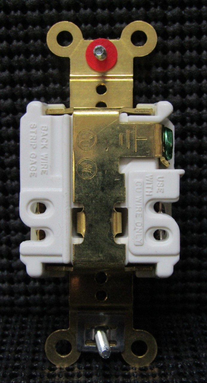 HUBBELL HBL5361I 20A 125V NEMA 5-20R 2P 3W GROUNDING SINGLE RECEPTACLE IVORY