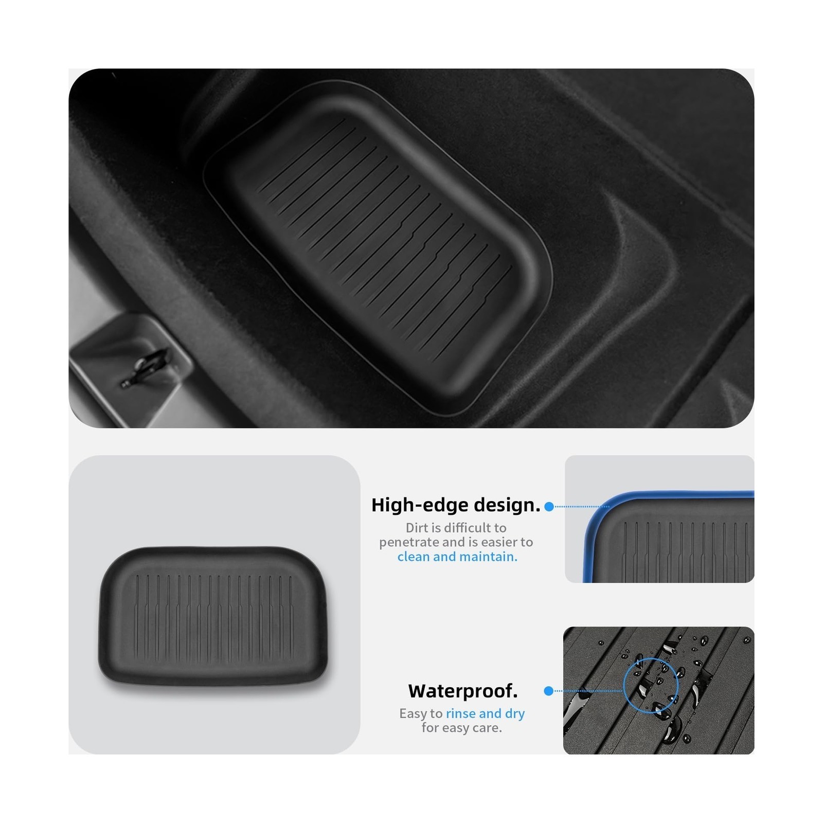 All Weather Cargo Liners for New 2025 2026 Tesla Model Y Juniper Trunk Mat wi…