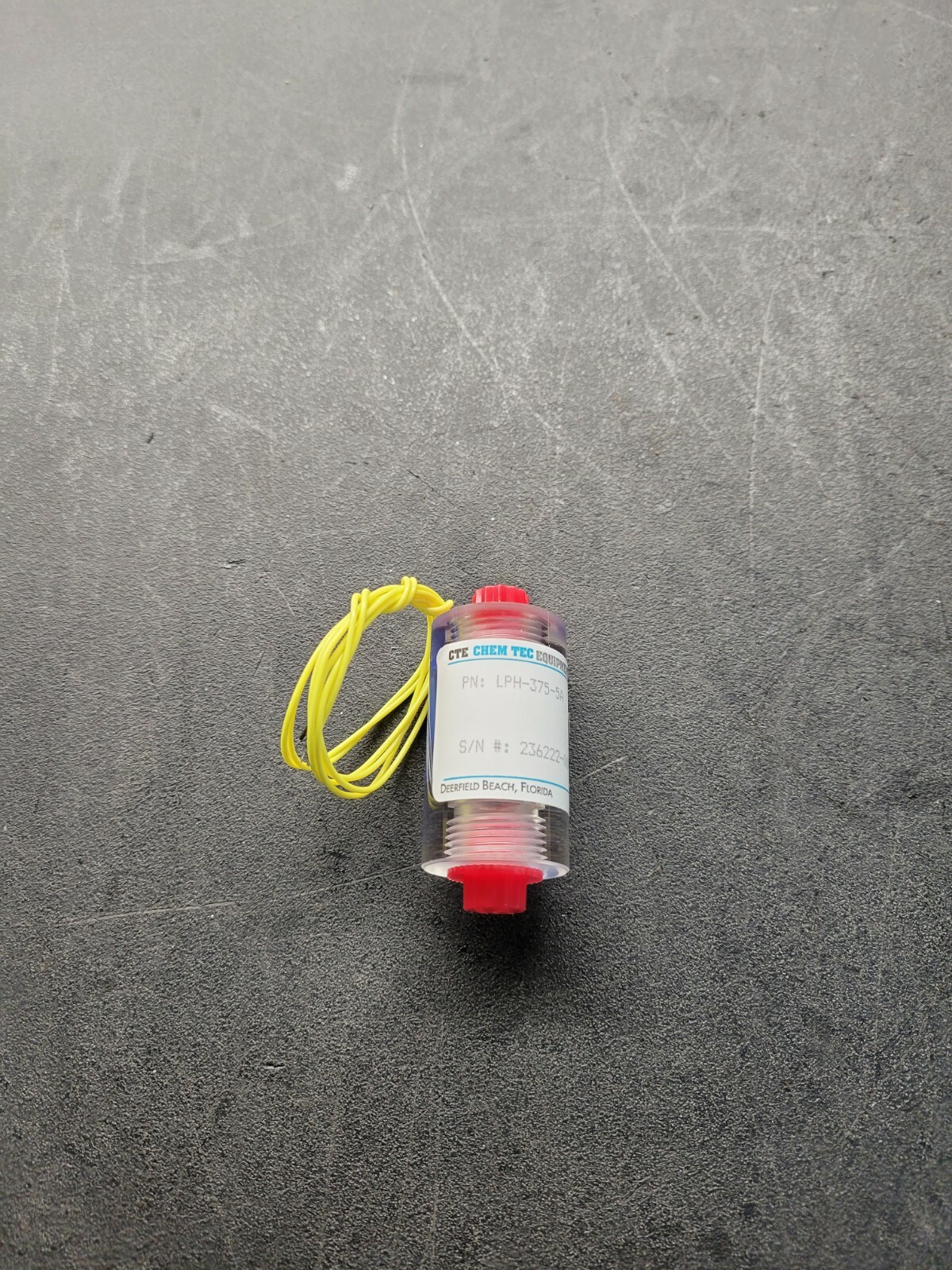 CTE Chem-Tec Equipment LPH-375-5A Flow Meter.