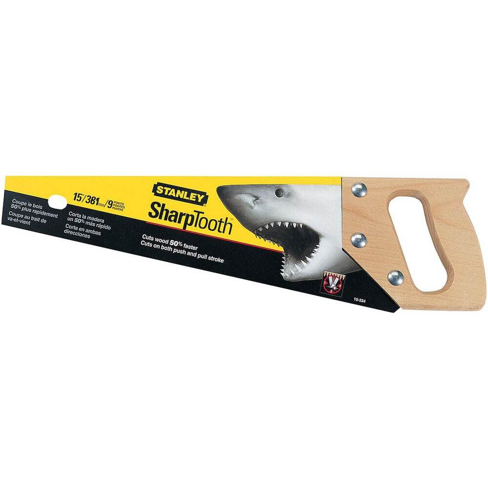 Stanley 15-334 Shortcut Toolbox Saw, Hardened Teeth, Hardwood Handle, 15″ Blade