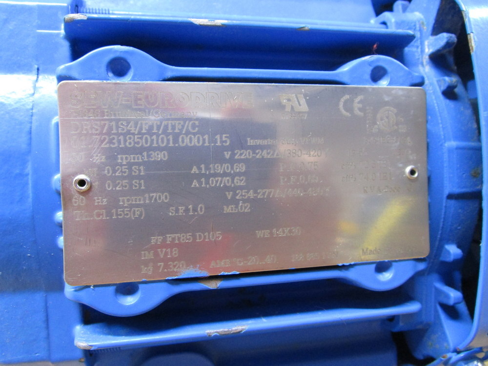 Sew-Eurodrive DRS71S4/FT/TF/C MOVIMOT Motor Tested