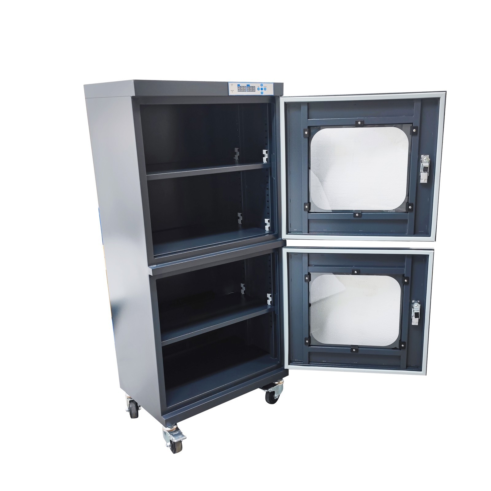 Electronic Dry Cabinet 10-20% RH Industrial Drying Cabinet with Wheels 110V/60HZ