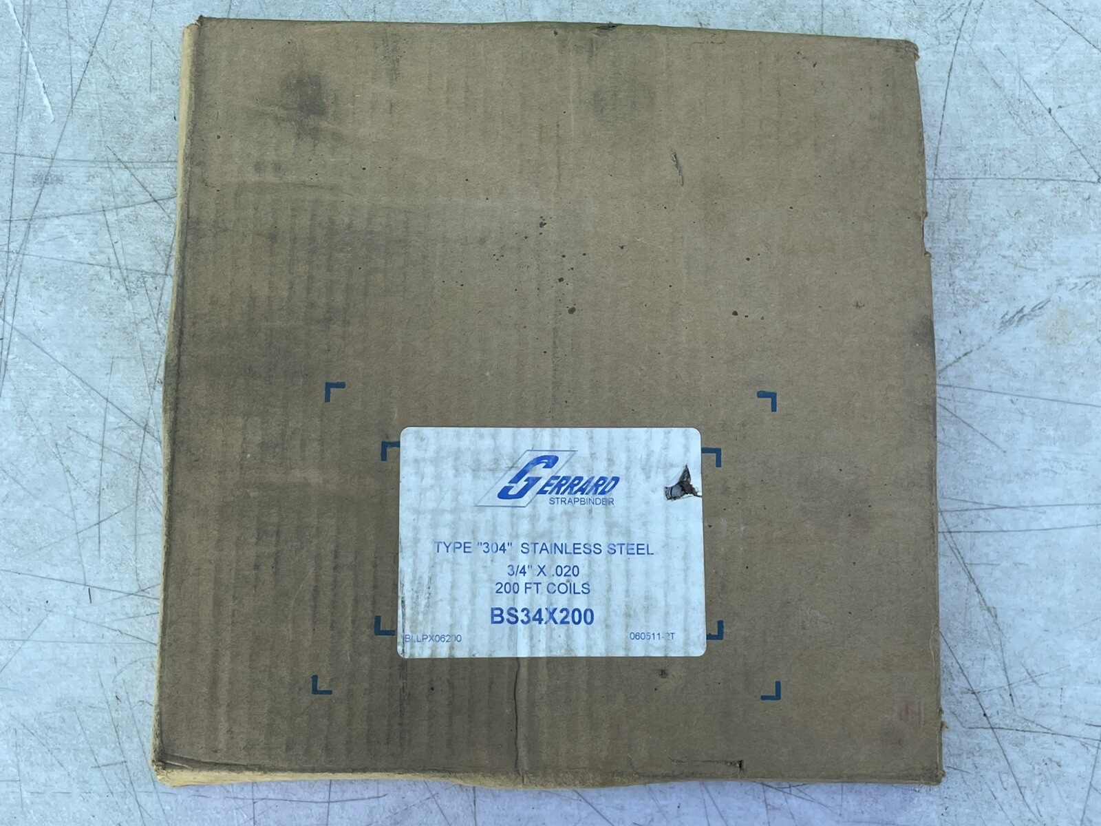 GERRARD STRAPBINDER BS34X200 TYPE 304 SS 3/4″ x 0.20 200 FEET