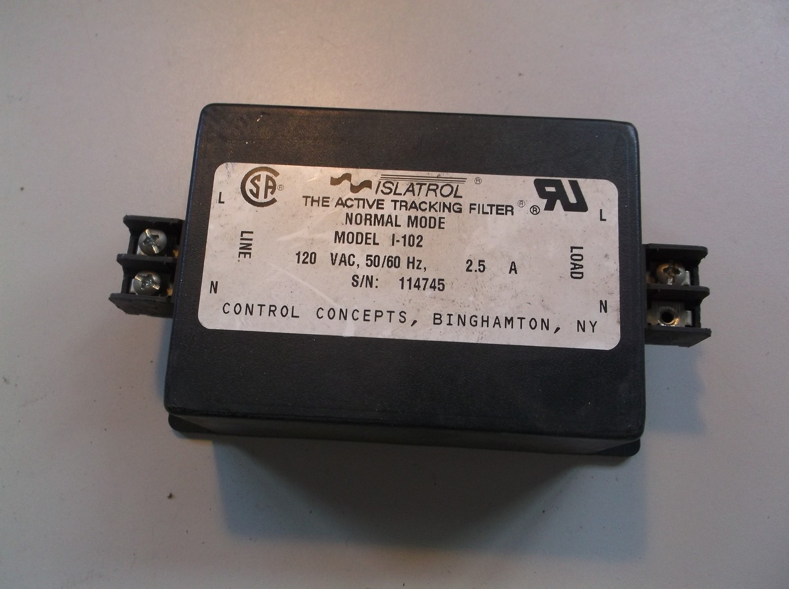 Islatrol I-102 Active Tracking Filter *FREE SHIPPING*