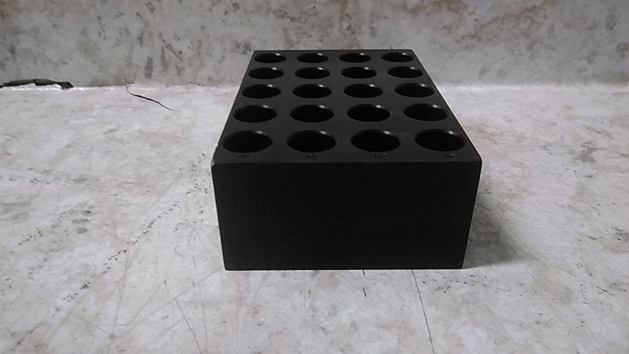 Glas-Col R34 563 15 or 16mm Vial 20 Hole Heater Block