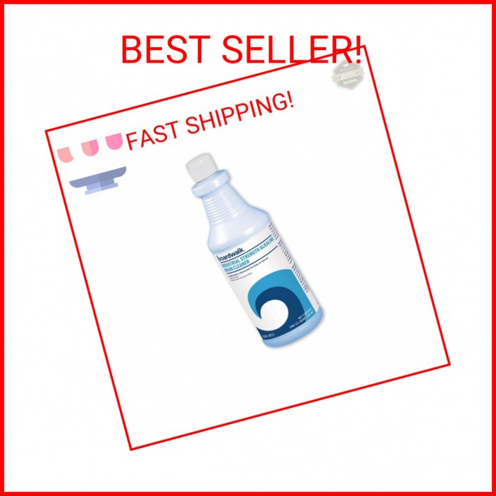 Boardwalk BWK 4823EA 32 oz Bottle Unscented Industrial Strength Alkaline Drain C