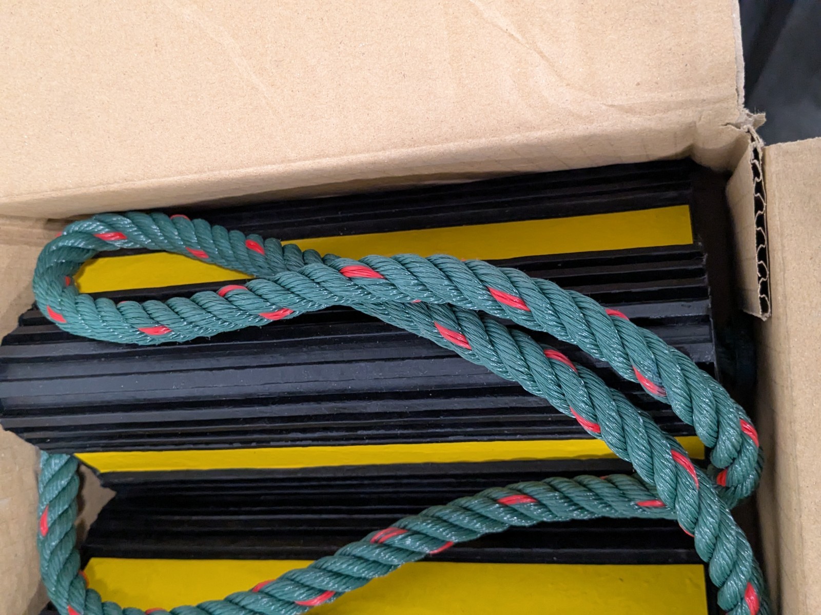 Buyers Products Rubber Wheel Chock With Rope: 4″ OAL WC24483