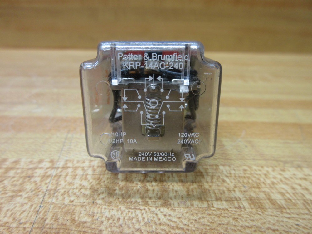 Potter & Brumfield KRP14AG-240V AC Relay KRP14AG-240VAC