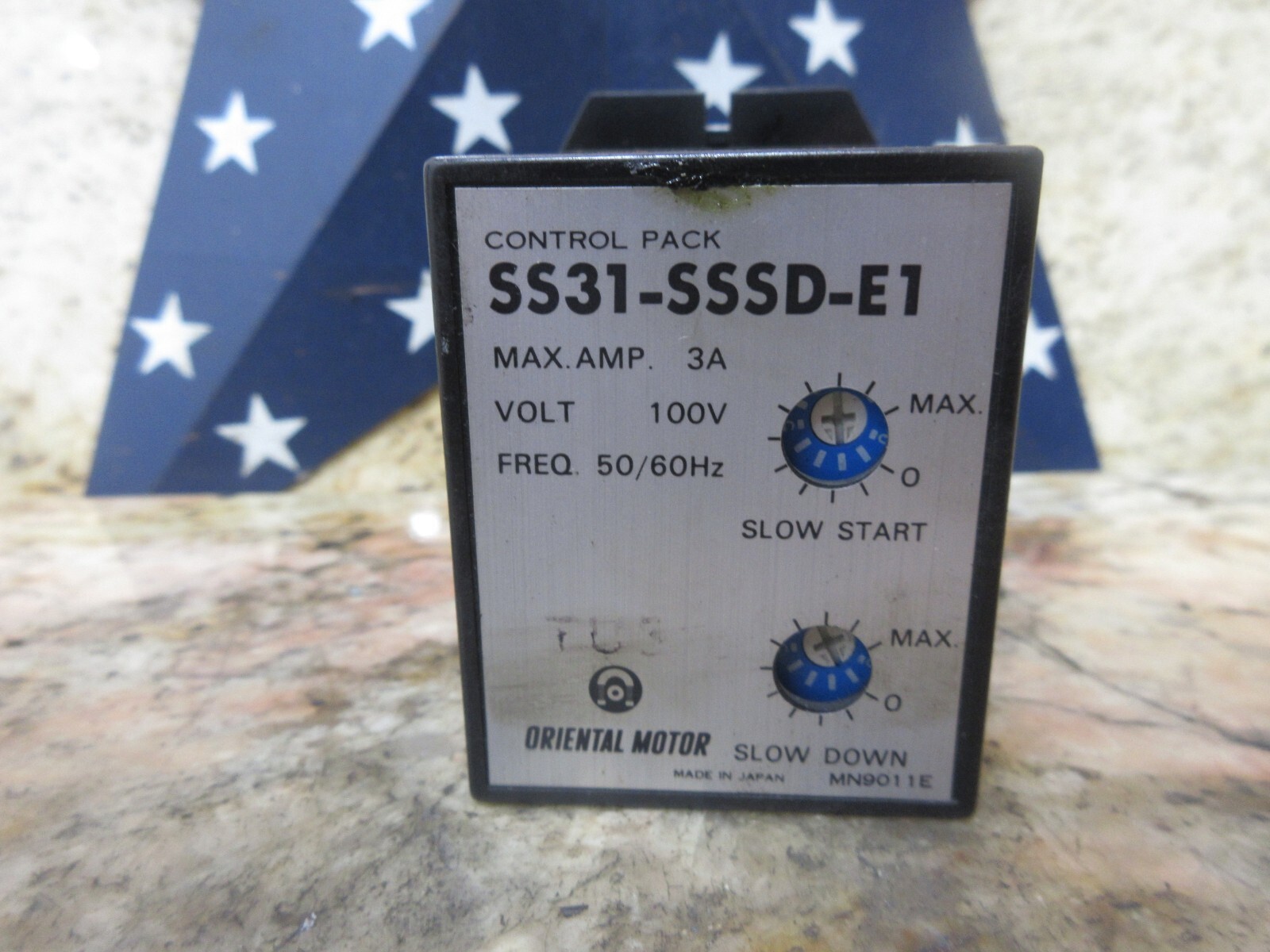 ORIENTAL MOTOR CONTROL PACK SS31-SSSD-E1 3A 100V 50/60HZ MN9011E