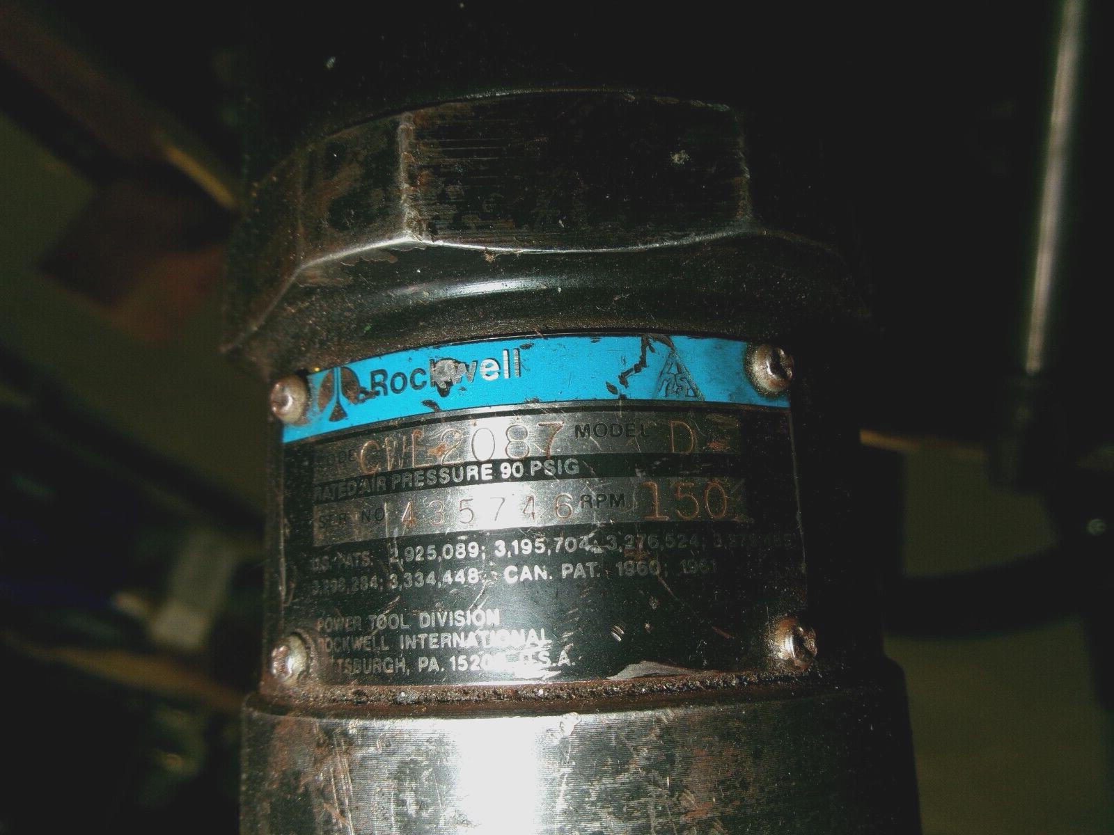 CM TUBE BEVELER H&S ROCKWELL CWL2087 MODEL D 150RPM PNEUMATIC PIPE TOOL (34)