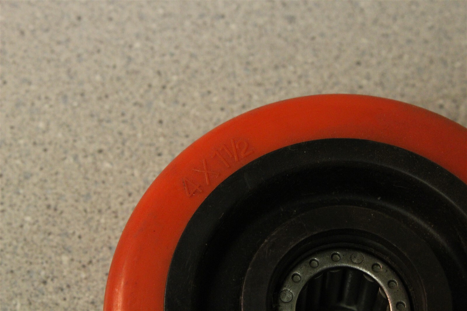 4 x 1 1/2″ Orange Polyurethane Caster Wheels *FREE SHIPPING*