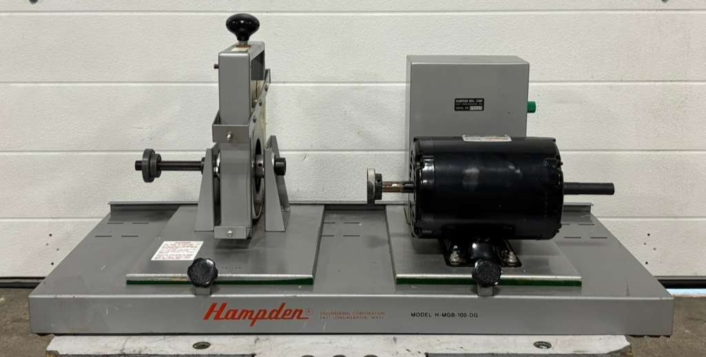 Hampden Two-Machine Bedplate Training System Model H-MGB-100-DG, IM-100, PB-100