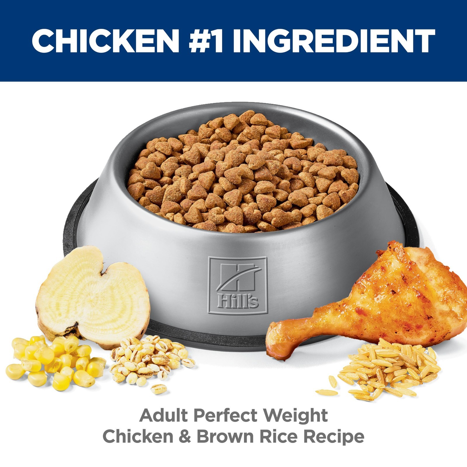 Hill’s Science Diet Adult 1-6 Perfect Weight Dog Food, Chicken & Brown Rice,25lb