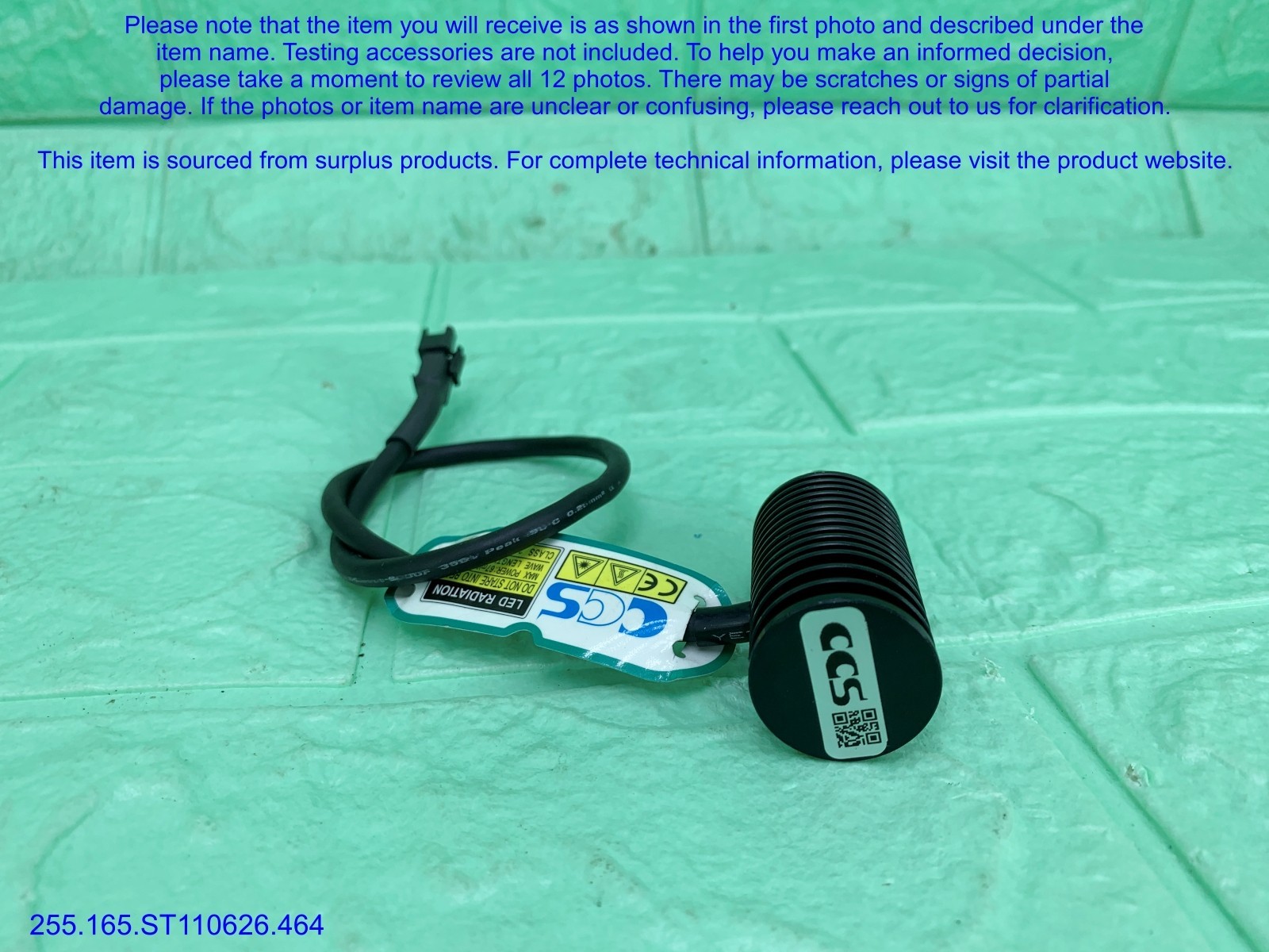 CCS HLV-24GR-3W Compact Inspection Light as in photos, sn:0005, DHL