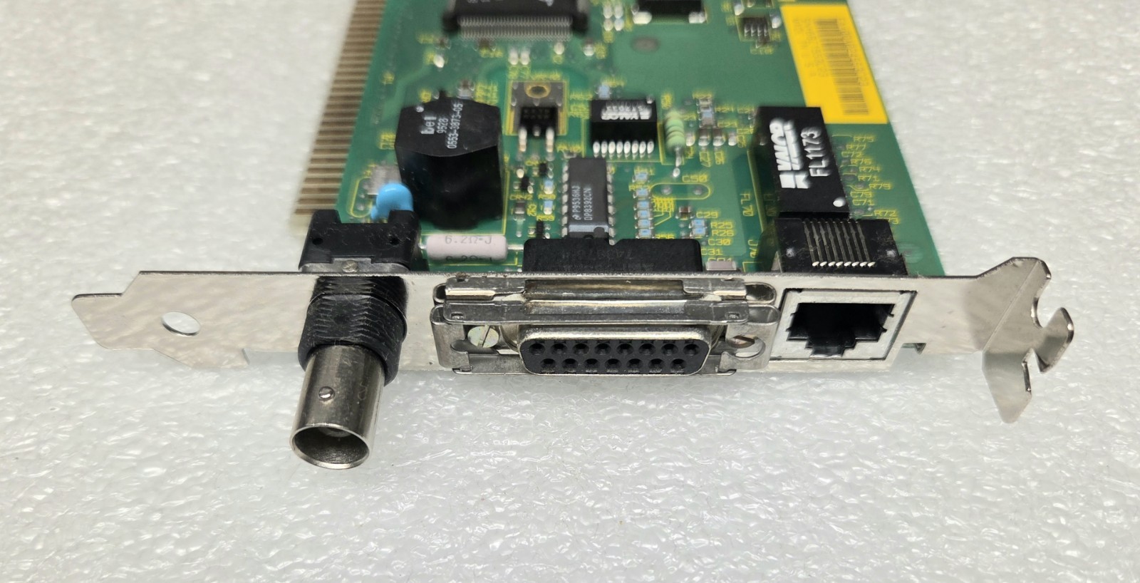3COM ETHERLINK III 3C509B-C ISA NETWORK ADAPTOR CARD 03-0021-002 RJ-45, AUI, BNC