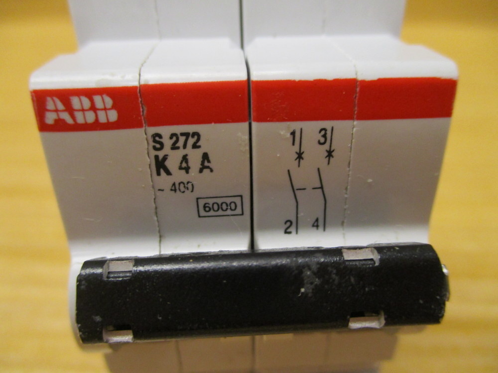 ABB S272 K4A 4A Circuit Breaker S272K4A (Pack of 3)