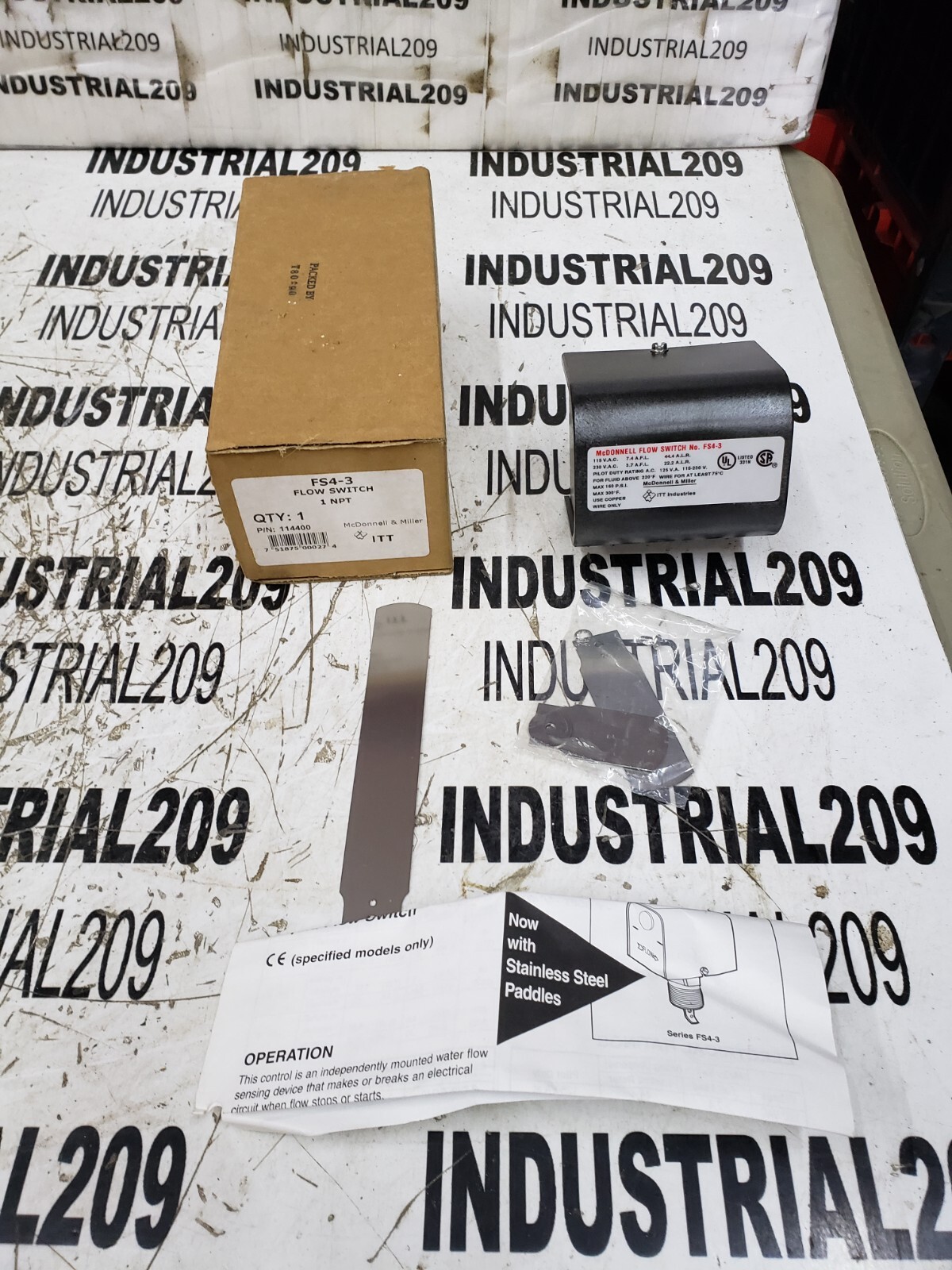 MCDONNELL+MILLER FS4-3 FLOW SWITCH