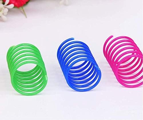 Cat Spring Toy (60 Pack), Cat Kittens Toys Plastic Coil Spiral Springs for Swatt
