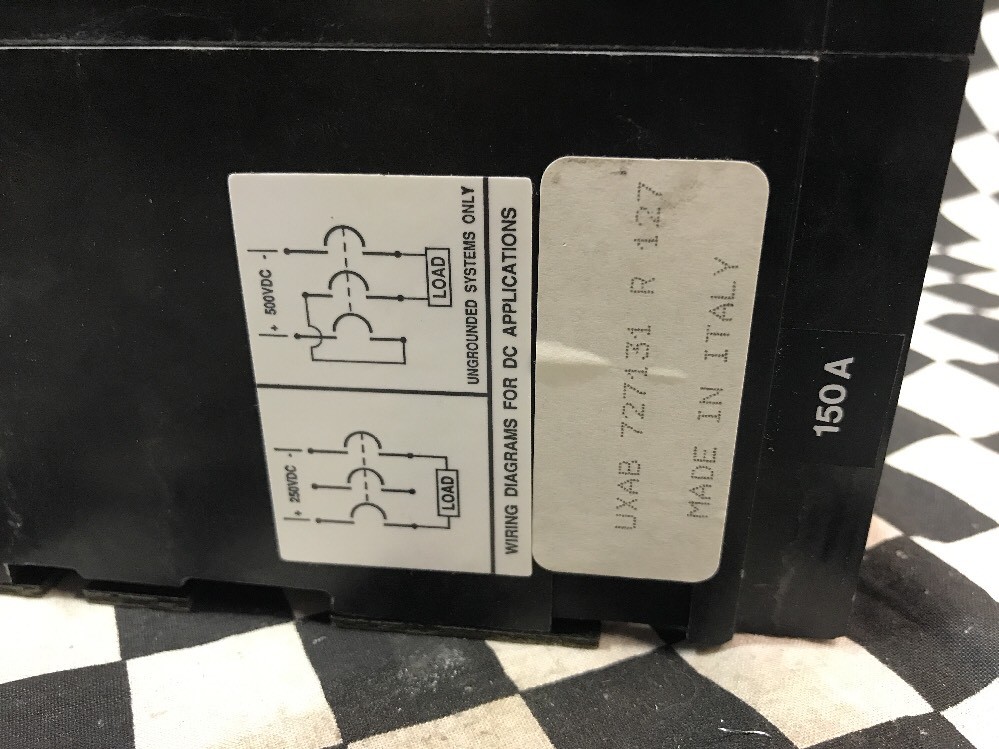ABB Circuit Breaker TYPE AS, 150A, 3P, UXAB 727131 R 127, SHIPSAMEDAY#BOX 4 “T”
