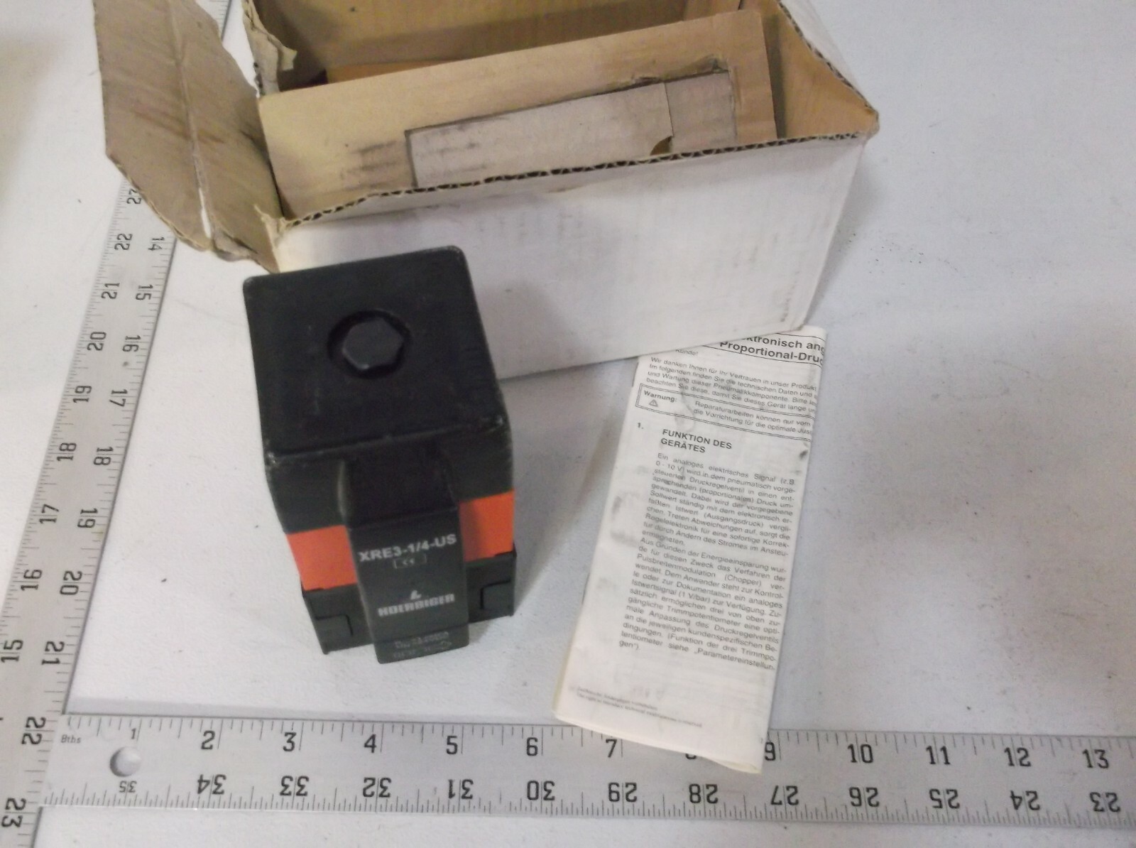 HOERBIGER PRESSURE REGULATOR XRE3-1/4-US