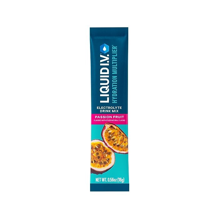 2PK LIQUID I.V. Hydration Multiplier Passion Fruit Electrolyte Drink Mix 15Stick