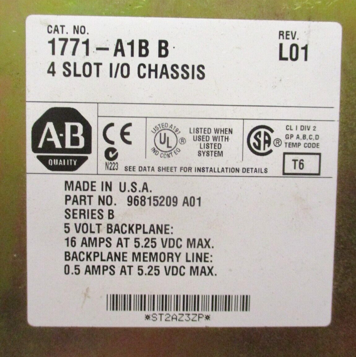 Allen-Bradley 1771-A1B 1771-P4S 1785-ENET PLC-5/40 48474DH