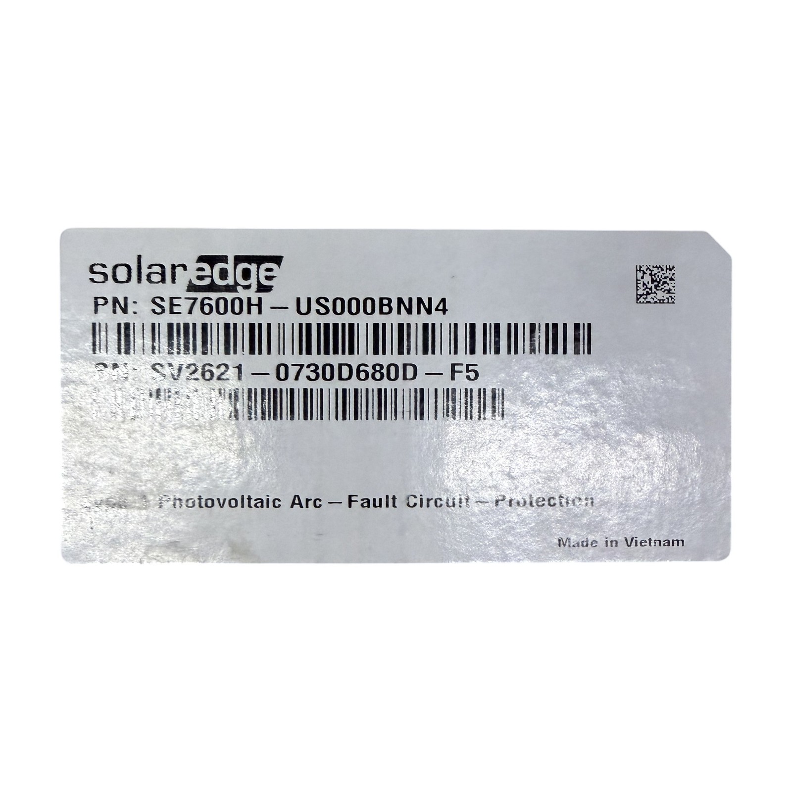 SolarEdge SE7600H-US000BNN4 7600W HD-Wave Single Phase Solar Inverter