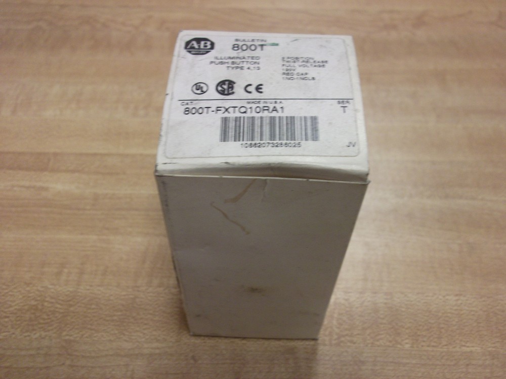 Allen Bradley 800T-FXTQ10RA1 Push Button EMPTY BOX ONLY!