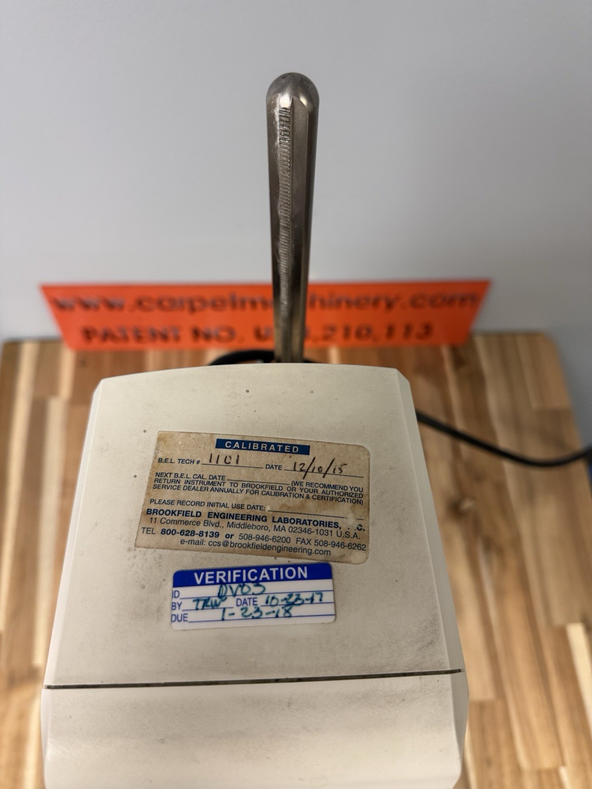 Brookfield DV1 Viscometer DV1MRVCJ0 50VA