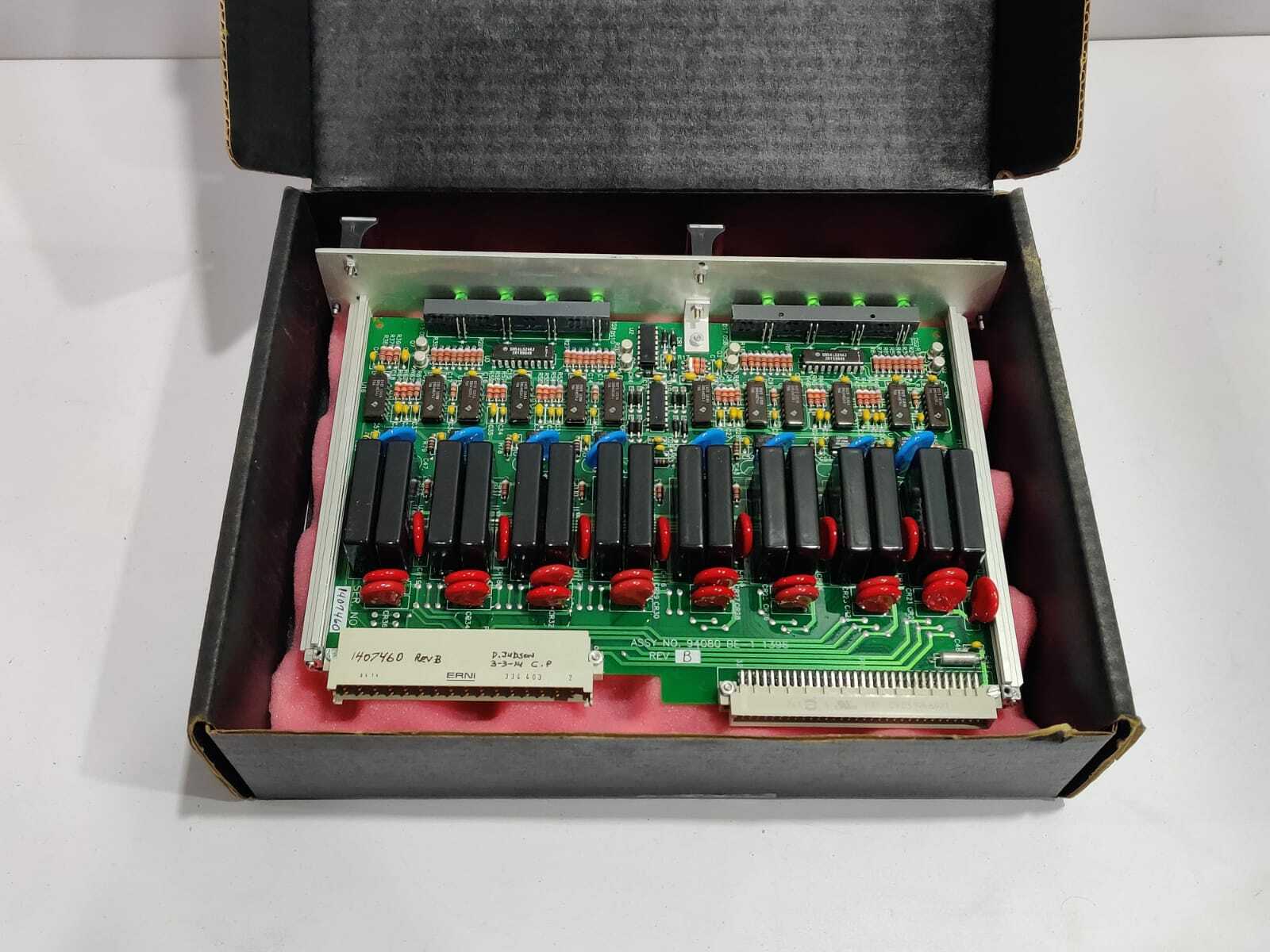 NOV Assy no. 94080 BE-1 1396 HPU/WTR Start/Stop Pump PCB Card Rev B 30094080