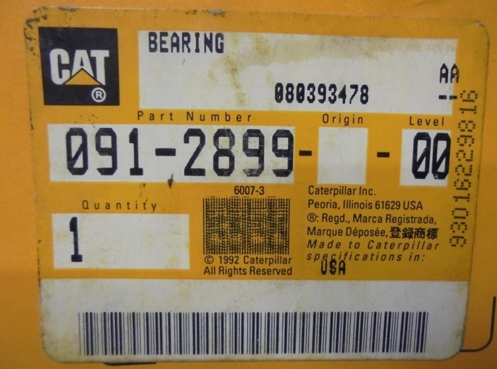 BCA MAST GUIDE BEARING MG206FFU 206F-SEAL OD: 3-3/16″ BORE: 1-1/4″
