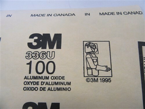 3M ALUMINUM OXIDE SANDPAPER QUANITY 100 SHEETS 9″ X 11″ 100 GRIT 02114
