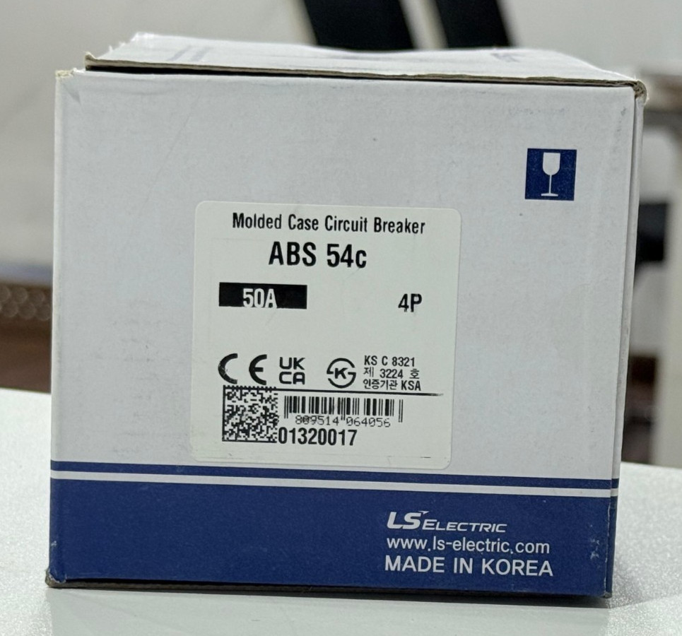 LS ELECTRIC METASOL MCCB ABS54C 50A 4P | MOLDED CASE CIRCUIT BREAKER |