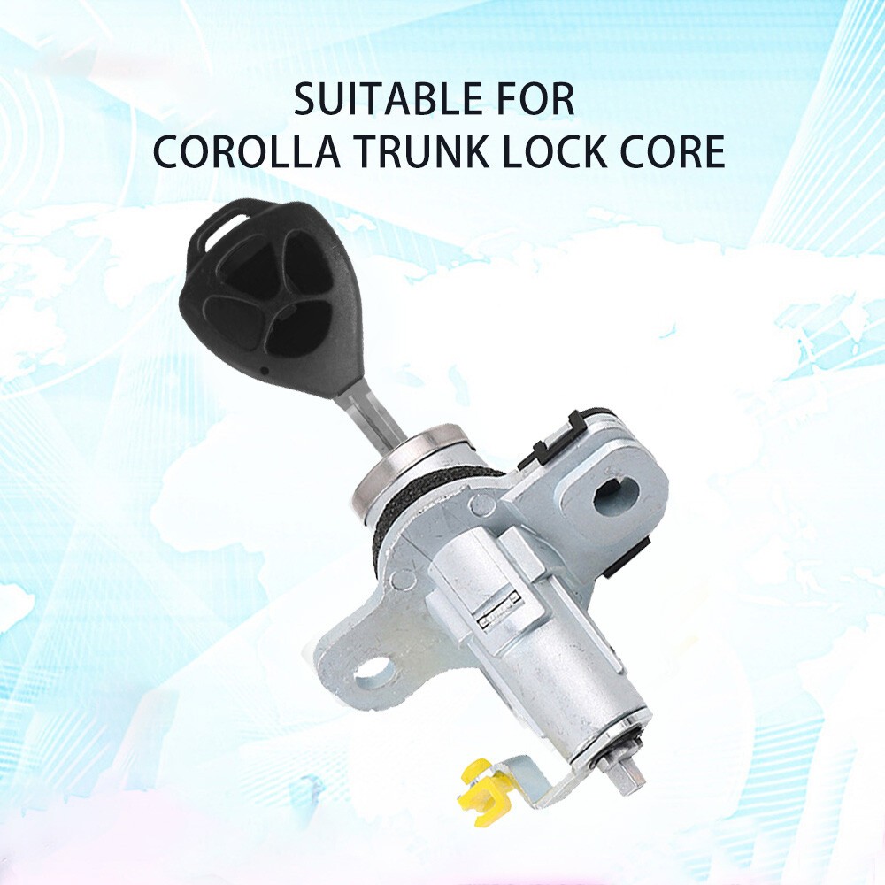 FIT FOR 2009-2013 COROLLA CAR REAR TRUNK LID DOOR LOCK CYLINDER W/ KEY