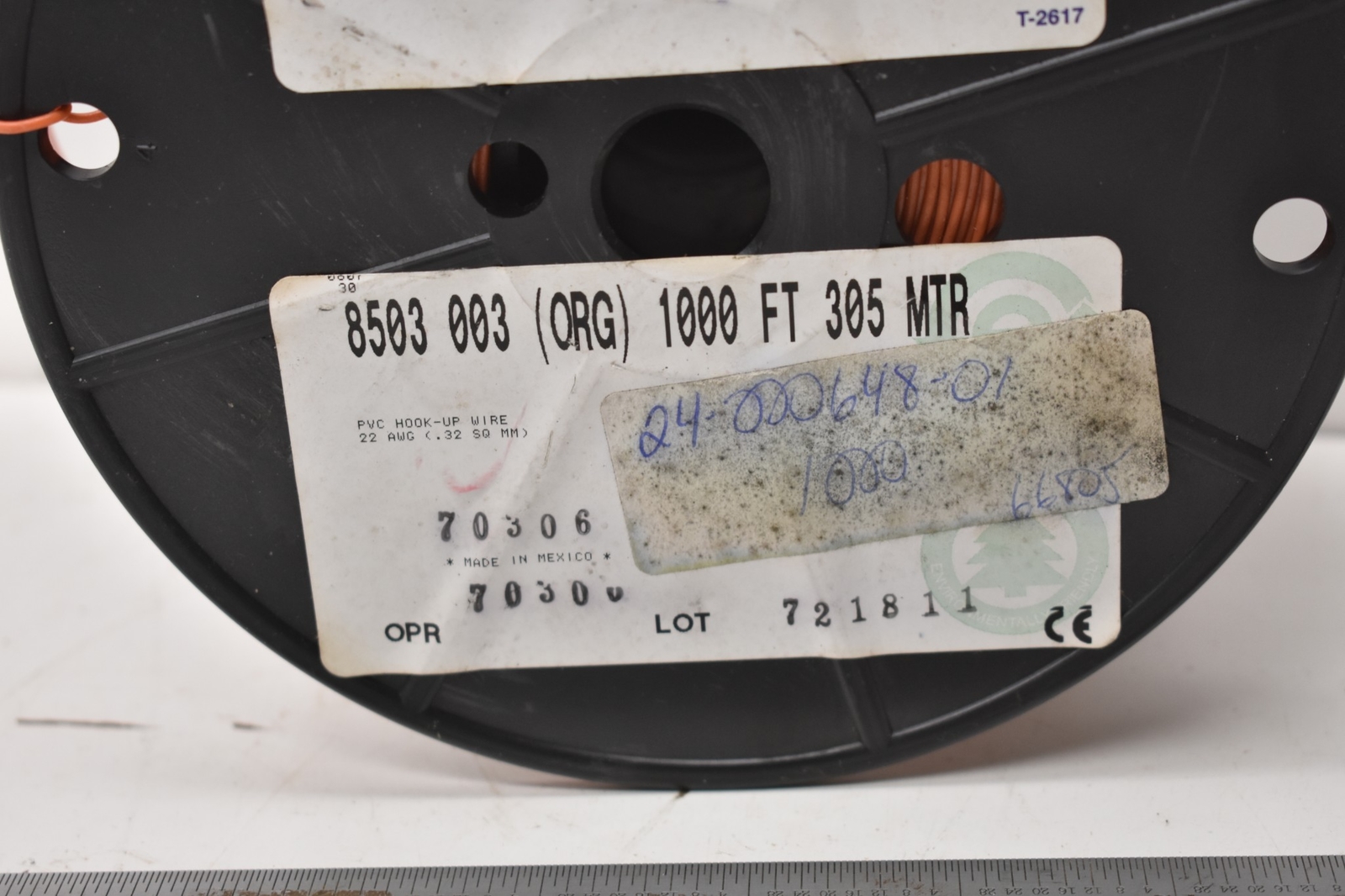 BELDEN 8503-003-100 ORANGE PVC HOOK-UP WIRE 22 AWG 100 FEET BRAND NEW WIRE