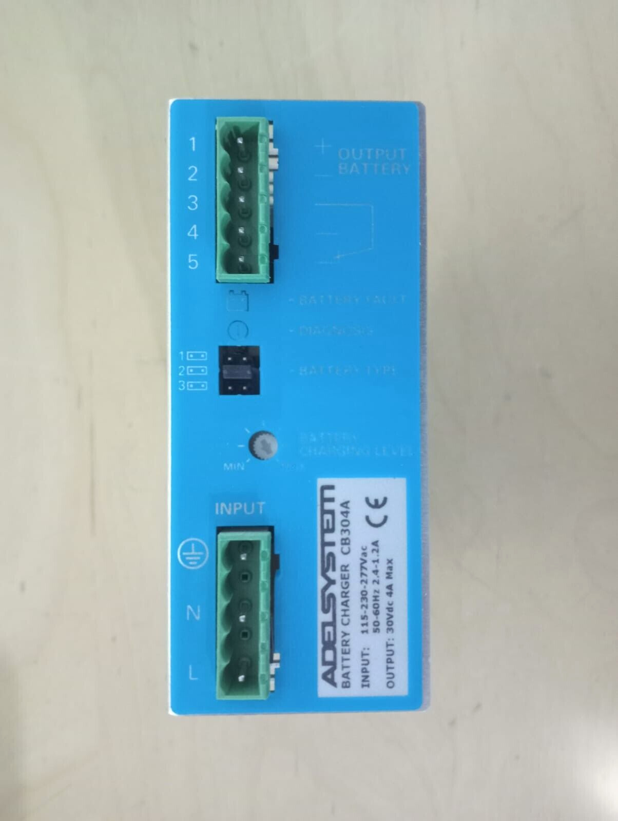 Adel System CB304A 30Vdc 4A Max battery charger