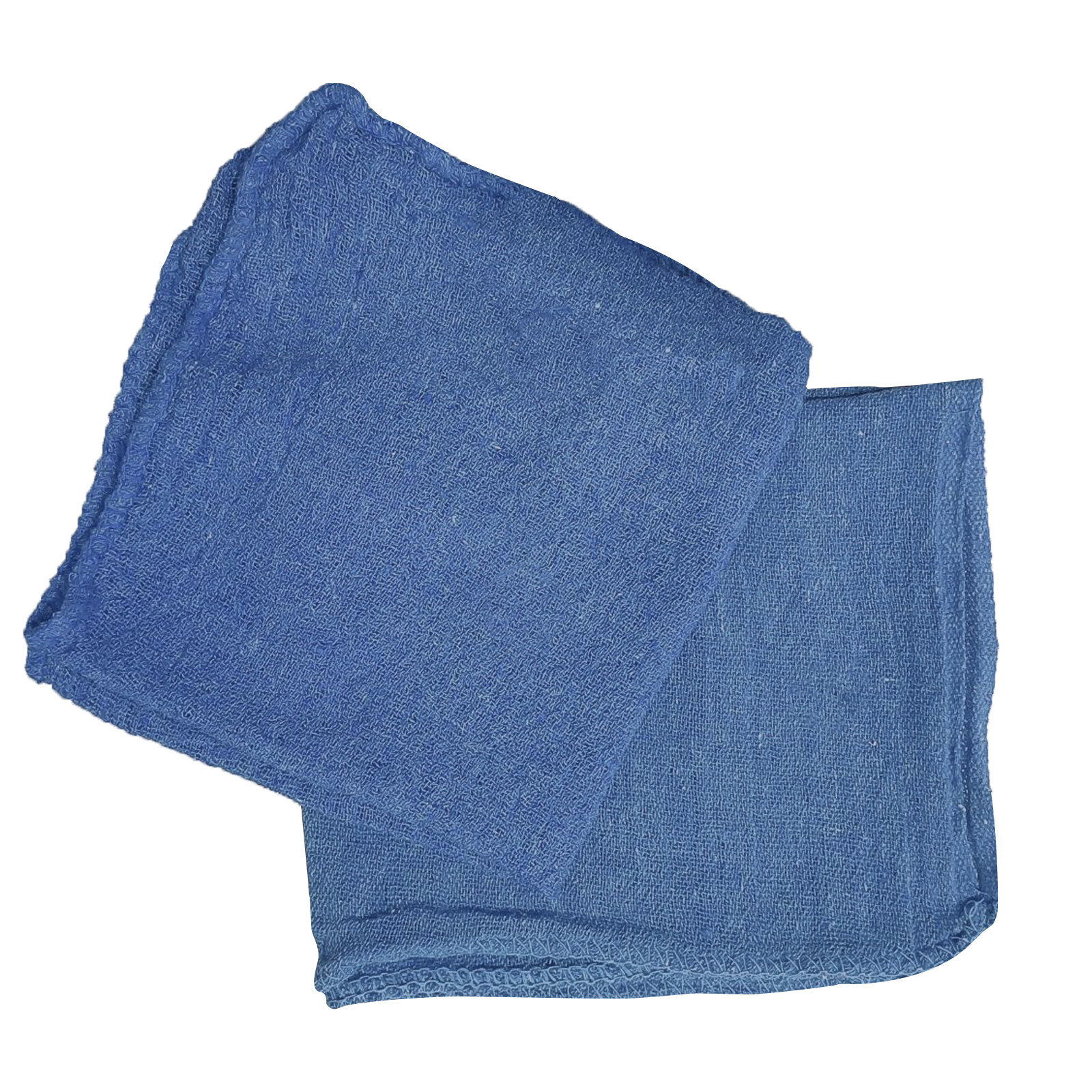 100 New Industrial A-Grade Shop Rags – Cleaning Towels Blue – Multipurpose Cloth