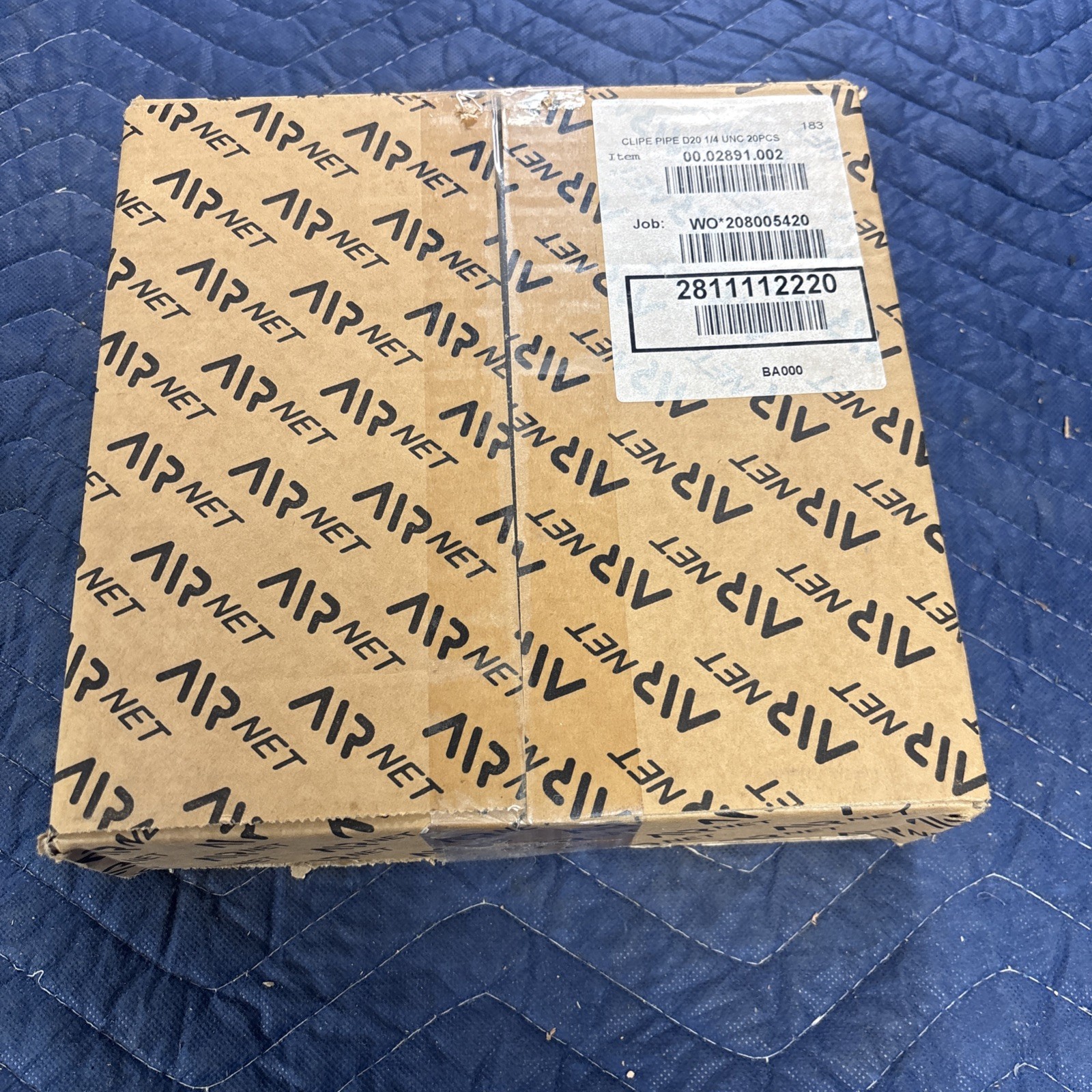 Box of 20 AIRnet 2811412220 40mm Pipe Clips – 1.5″ Aluminum Air Piping Fasteners