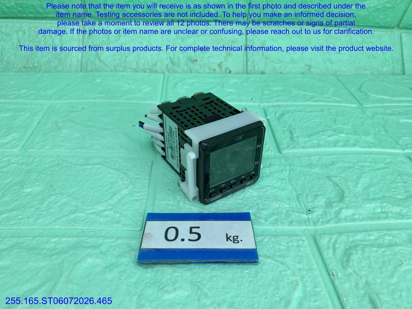 Omron E5CC-QX3A5M-001 Temp Controller as in photos, sn:6479, DHL