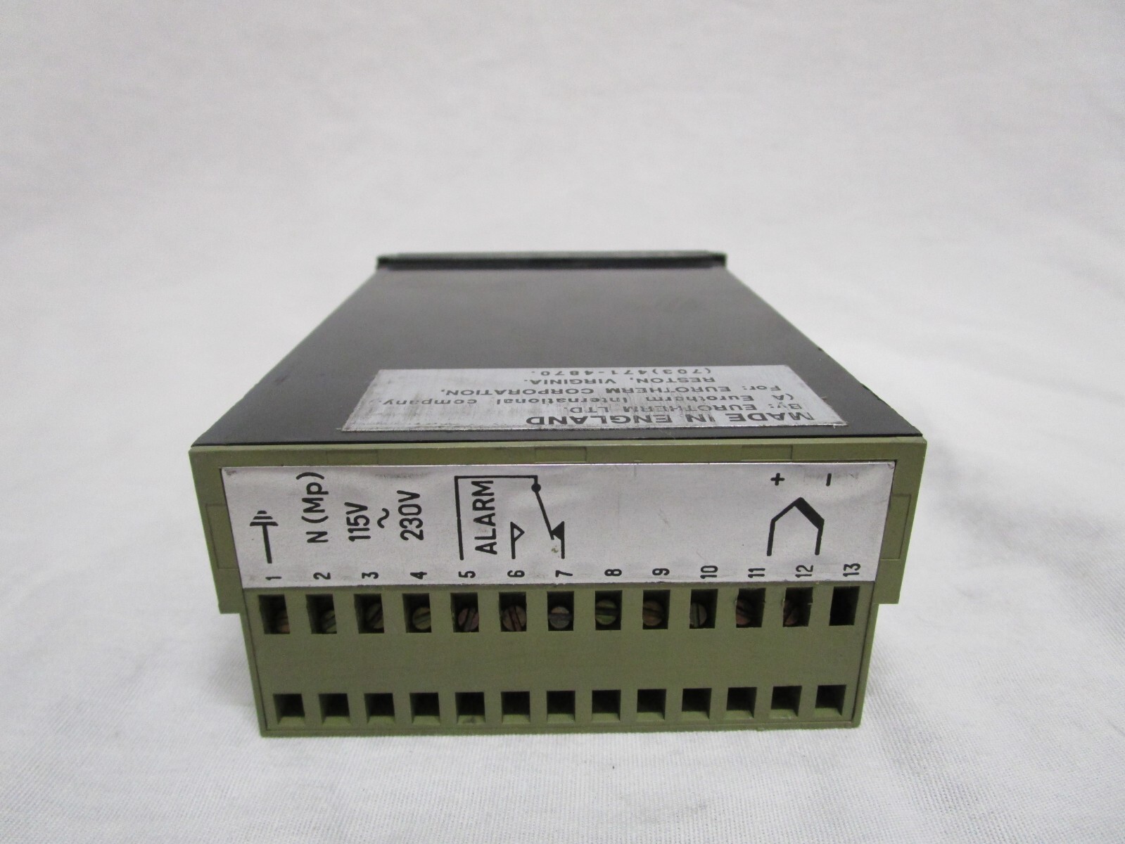 EUROTHERM 106/HL/K/0-1200C/115V/S/RB TEMPERATURE CONTROL HIGH LIMIT ALARM