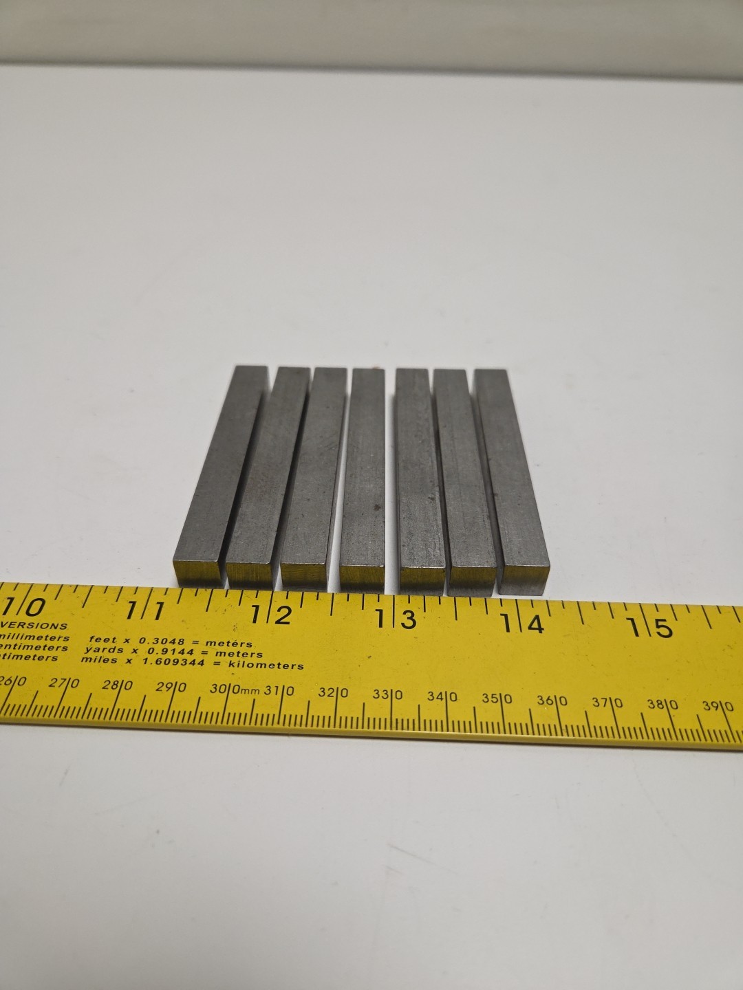 3/8″ X 3/8″ X 3″ Steel Sqaure Key Lot Of 7