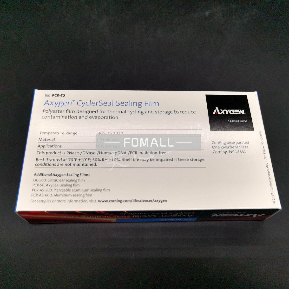 100 sheets/box For AXYGEN PCR transparent sealing film PCR-TS