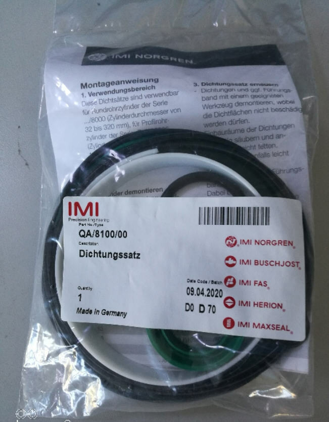 1PCS NEW FOR NORGREN QA/8100/00 Cylinder Service Kit