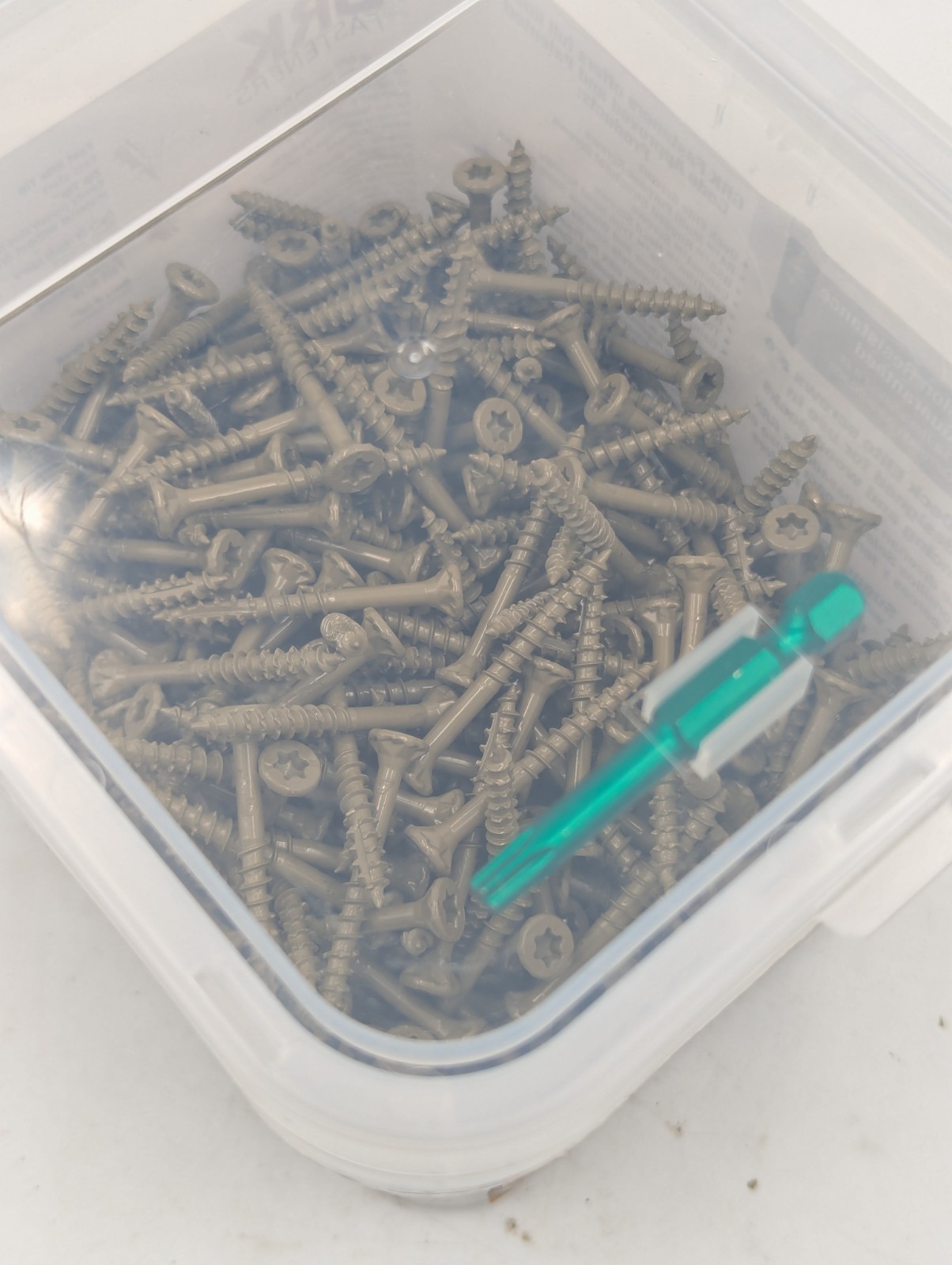 GRK 19159 Deck Elite Screws #9 Torx 1-5/8″ Bugle Head, T25 Bit Included, 540 Pcs