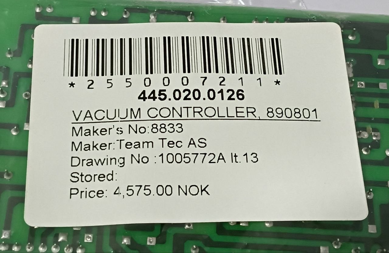 TeamTec 900901 Temperature Control Board T.T 8933