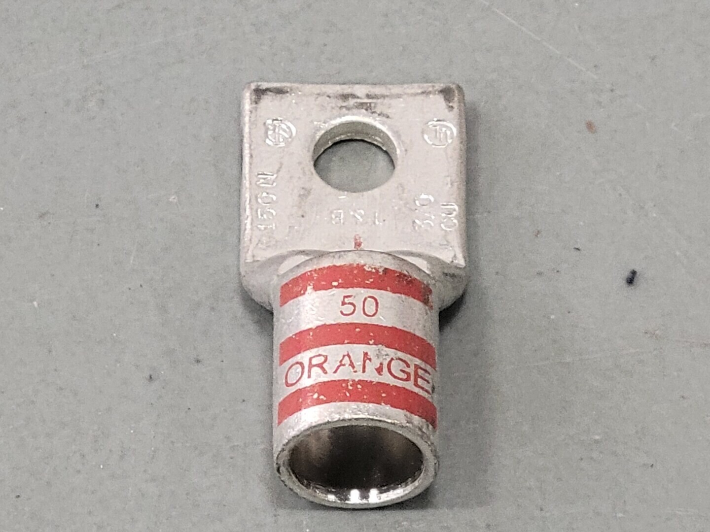 THOMAS & BETTS 3/0 AWG 1 Hole Crimp Terminal Lug Orange Die 50 No. 150N (Box of