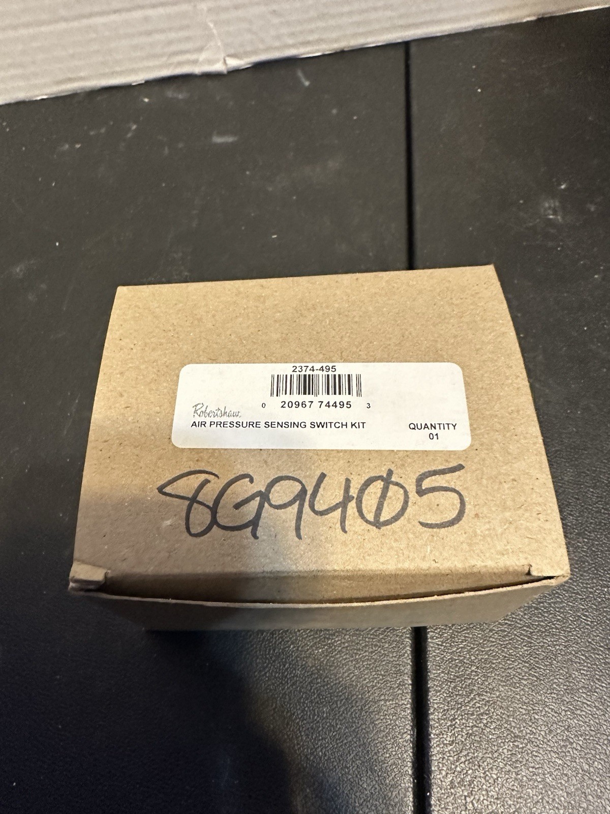 Robert Shaw 2374-495 Air Pressure Sensing Switch Kit